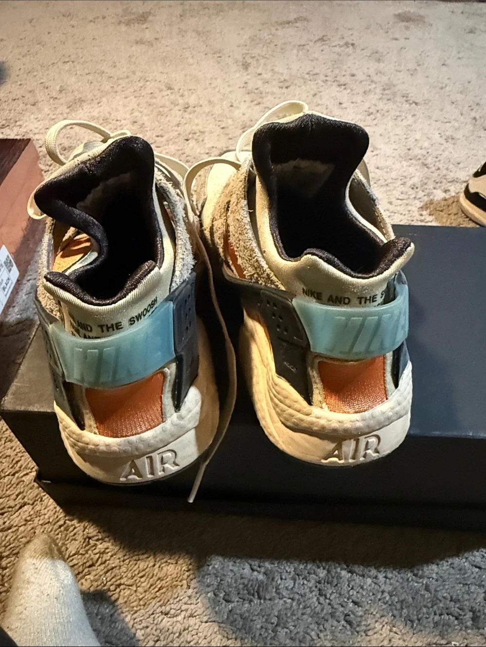 Women's Nike Air Huarache Run OG Koromogae Beige Fossil Rattan  sz 6.5